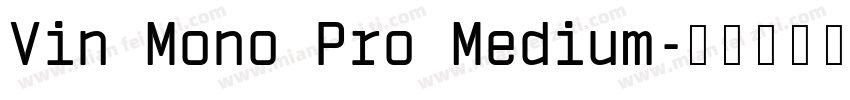 Vin Mono Pro Medium字体转换